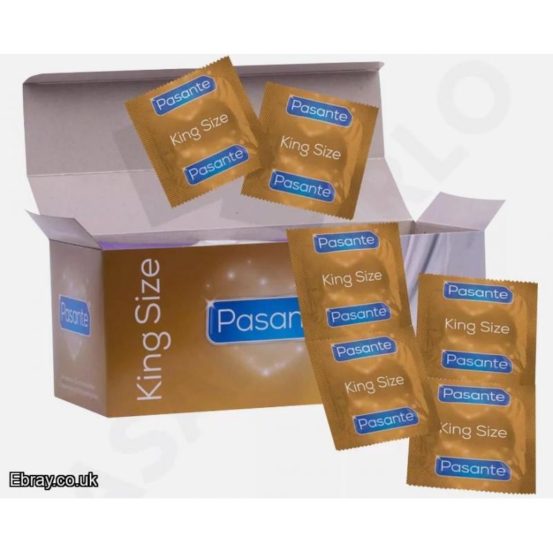 40X Pasante Condoms KING SIZE  Classic Natural Comfort Non-Spermicidally FREE UK POST