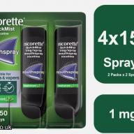 4X NICORETTE QUICK MIST FRESHMINT 1MG SPRAY BRAND NEW SEALED CHEAPEST SPRAY ONLINE REGISTER TO BUYNOW!