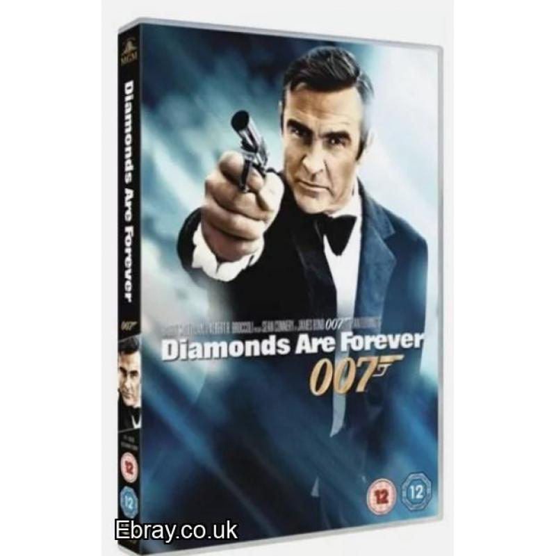 5X JAMES BOND 007 FILMS DVD BUNDLE  SEAN CONNERY , TIMOTHY DALTON ,PIERCE BROSNAN,ONLY £4.99 EACH BRAND NEW SEALED  FAST  UK POST