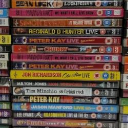 101 x Stand Up Comedy DVD Joblot - Peter Kay Russel Howard Ricky Gervais post to uk only