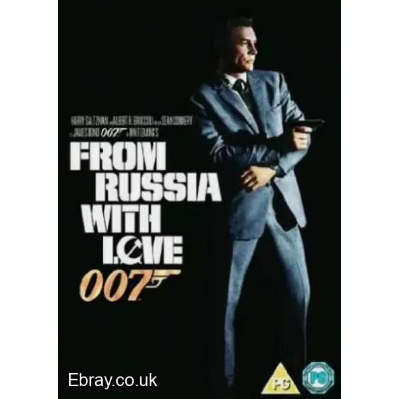 5X JAMES BOND 007 FILMS DVD BUNDLE  SEAN CONNERY , TIMOTHY DALTON ,PIERCE BROSNAN,ONLY £4.99 EACH BRAND NEW SEALED  FAST  UK POST