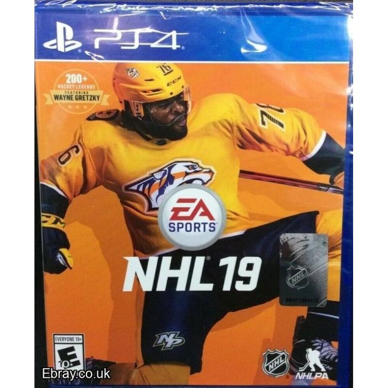 EA SPORTS NHL 19  PS4 BRAND NEW SEALED FREE UK POST CHEAPEST VIDEO GAMES ONLINE WE SHIP WORLDWIDE ONLY £10.99