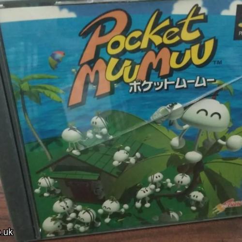 Pocket MuuMuu. PS1 Japan import. UK seller. VERY RARE GAME Complete with manual and stickers