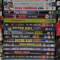 101 x Stand Up Comedy DVD Joblot - Peter Kay Russel Howard Ricky Gervais post to uk only