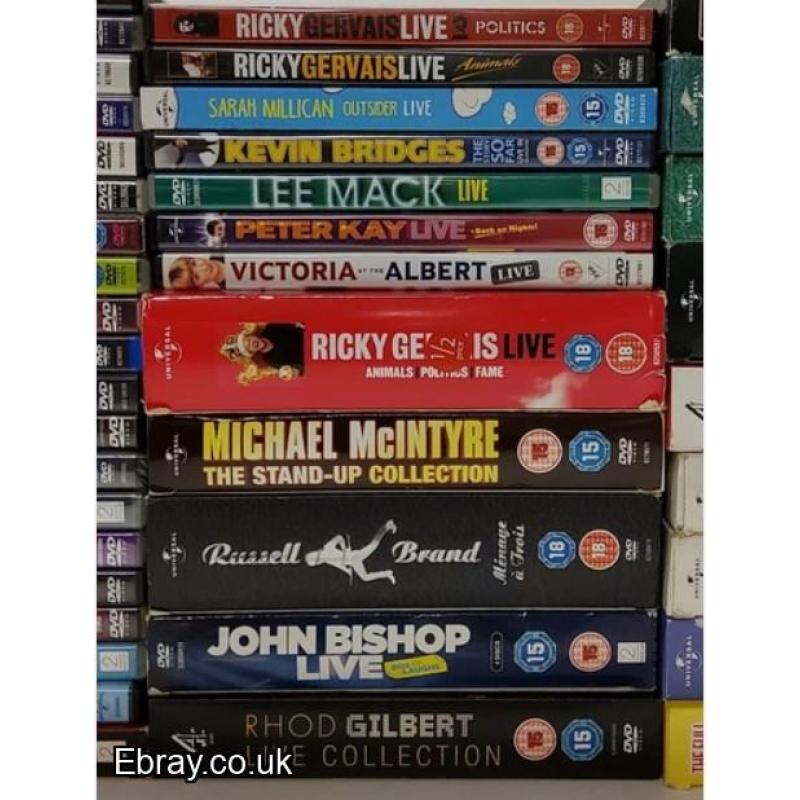 101 x Stand Up Comedy DVD Joblot - Peter Kay Russel Howard Ricky Gervais post to uk only