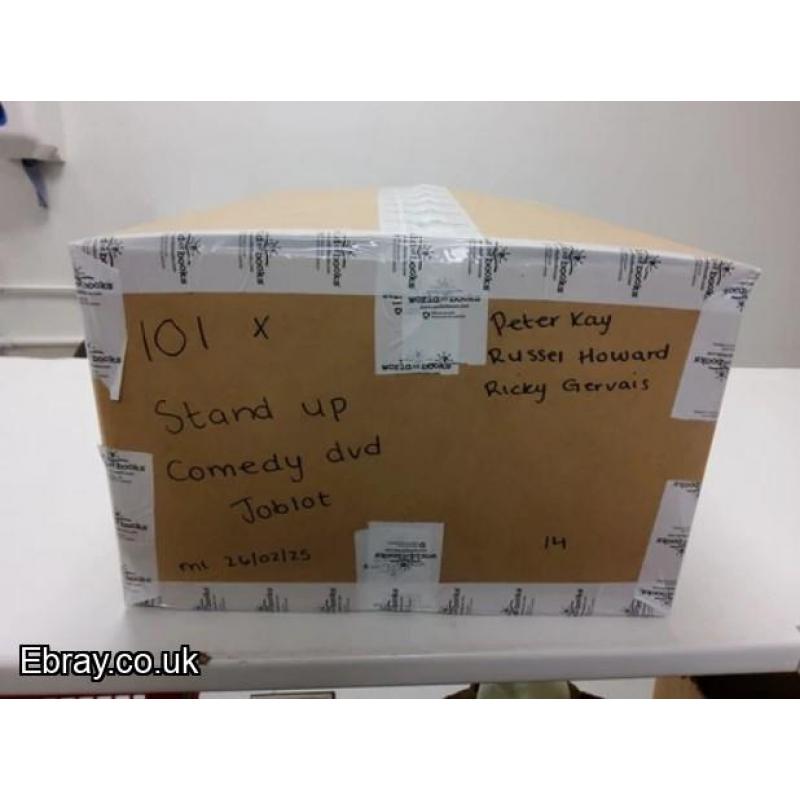 101 x Stand Up Comedy DVD Joblot - Peter Kay Russel Howard Ricky Gervais post to uk only