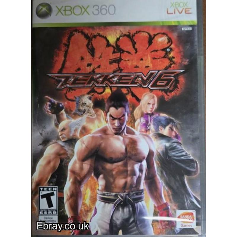 TEKKEN  6 RARE GAME  XBOX 360 GAME BRAND NEW SEALED FREE UK POST CHEAPEST VIDEO GAMES ONLINE WE SHIP WORLDWIDE