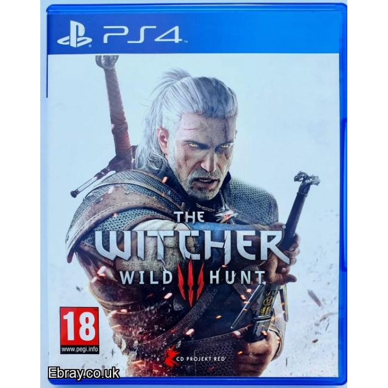 PS4 THE WITCHER WILD  HUNT 3 WITH SLIPCOVER NICE CLEAN DISC FREE UK POST REGISTER TO BUY THIS GAME TODAY CAN SHIP WORLDWIDE LQQK NOW! ONLY £7.99 CHEAPEST PS4 GAME ONLINE!