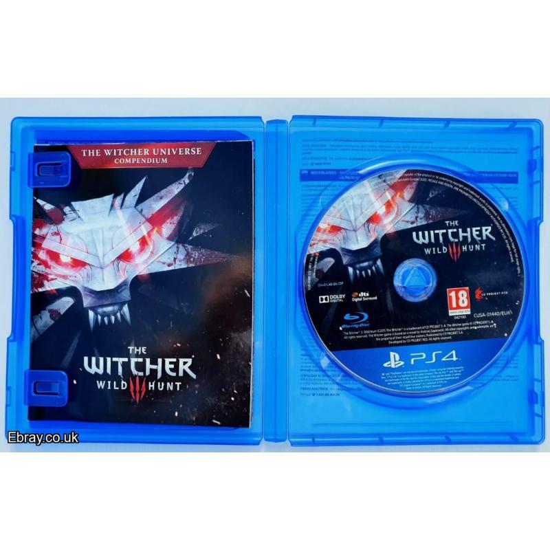 PS4 THE WITCHER WILD  HUNT 3 WITH SLIPCOVER NICE CLEAN DISC FREE UK POST REGISTER TO BUY THIS GAME TODAY CAN SHIP WORLDWIDE LQQK NOW! ONLY £7.99 CHEAPEST PS4 GAME ONLINE!