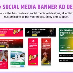 Facebook, Ebay, Twitter, Youtube, Website Social Media Banner Design