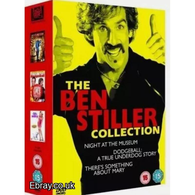 THE BEN STILLER COLLECTION 3 DVD BOXSET BRAND NEW SEALED FREE UK POST LQQK NOW!