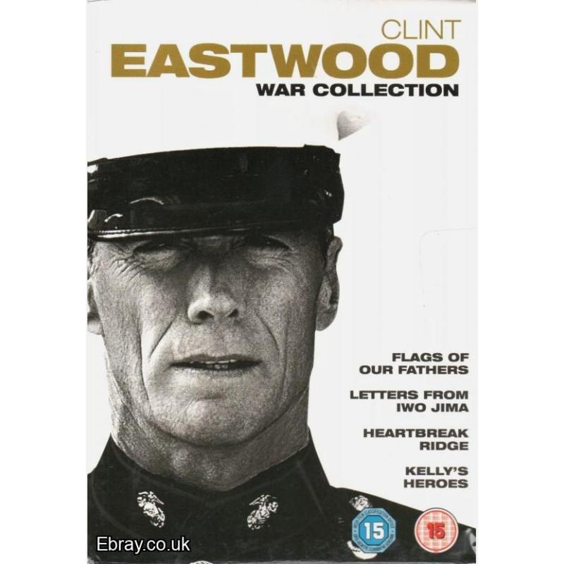 CLINT EASTWOOD - War Collection - 4-Film DVD Boxset *NEW & SEALED* Fast UK POST ONLY £9.99 + POST BARGAIN PRICE