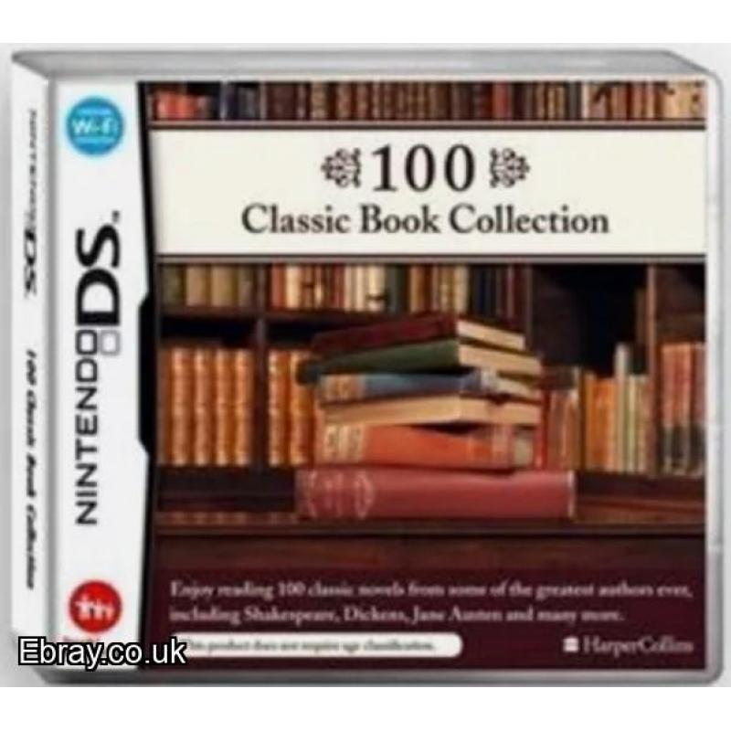 NINTENDO DS 100 CLASSIC BOOK COLLECTION SHAKESPEARE DICKENS AUSTEN BRAND NEW SEALED FREE UK POST BUYNOW!