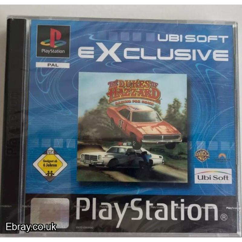 PS1 The Dukes of Hazzard: Racing for Home for Playstation 1  Brand New Sealed cheapest ps1 game online Buynow Register Today! £25.99 only