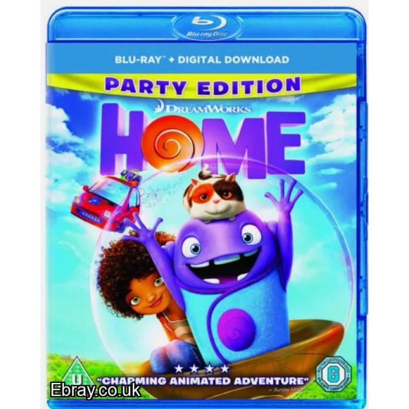 HOME BLU-RAY PARTY EDITION WITH SLIPCOVER BRAND  NEW SEALED FREE UK POST LQQK NOW!