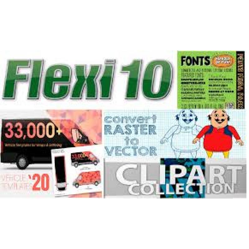 FlexiSign Pro 10.5 Bonus Vehicle Templates Apps Fonts Clipart Library PC Windows