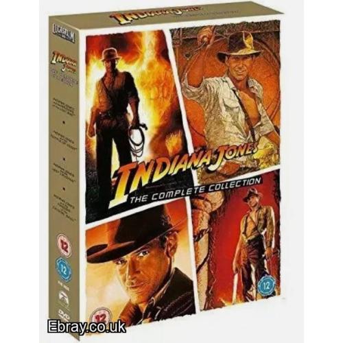Indiana Jones The Complete Collection 4 Film Boxset (DVD) Brand new sealed Fast UK Post