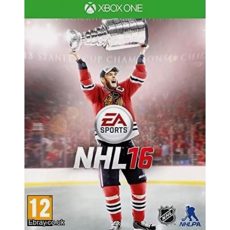 NHL 16 XBOX ONE MINT CONDTION LIKE NEW REFURBISHED FAST UK POST AND WE SHIPWORLDWIDE TO WITH THIS GAME BUYNOW! REGISTER TO BUY THIS GREAT HOCKEY GAME.