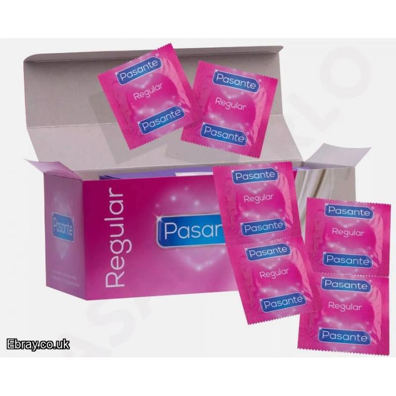 16X Pasante Condoms Regular Classic Natural Comfort Non-Spermicidally FREE UK POST