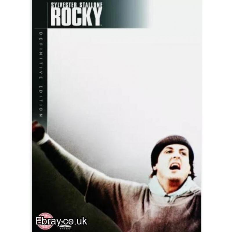 TWO ACTION -PACKED FILMS ROCKY BALBO ,ROCKY DEFINTIVE EDITION BOXSET BRAND NEW SEALED VERY VERY RARE  POST TO UK ONLY