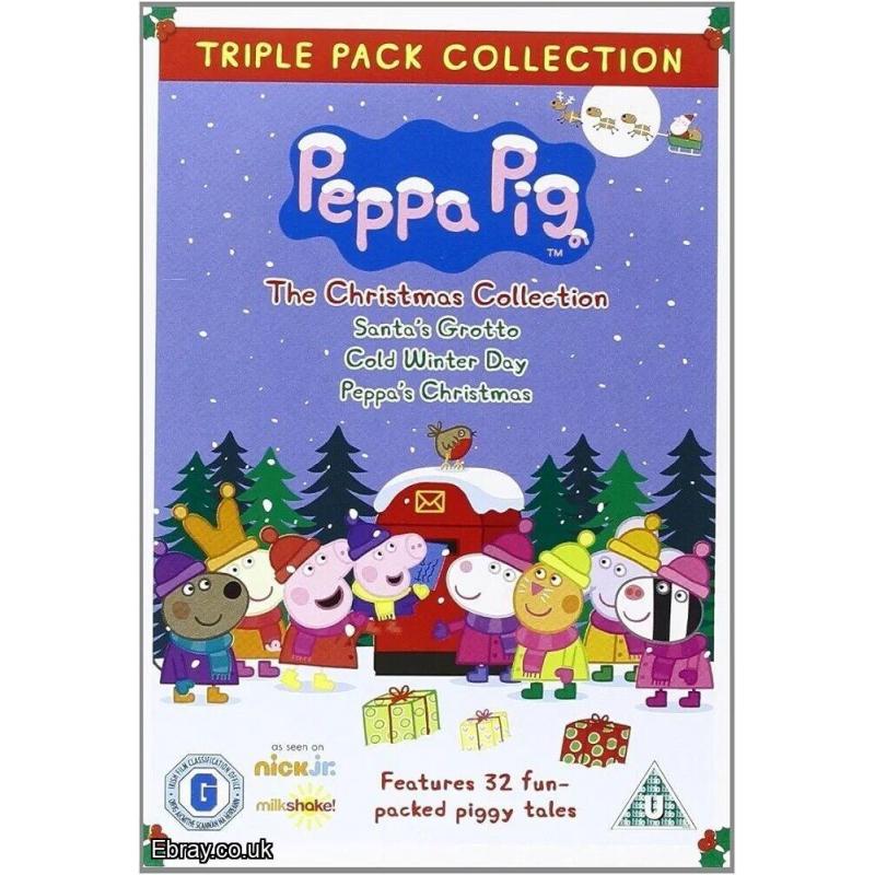 PEPPA PIG THE CHRISTMAS COLLECTION DVD NEW SEALED THREE DISC 32 EPISODES POSTED TOO UK  FREE POST LQQK NOW REGISTER TOO BUY THESE AMAZING RARE DVD TITLES