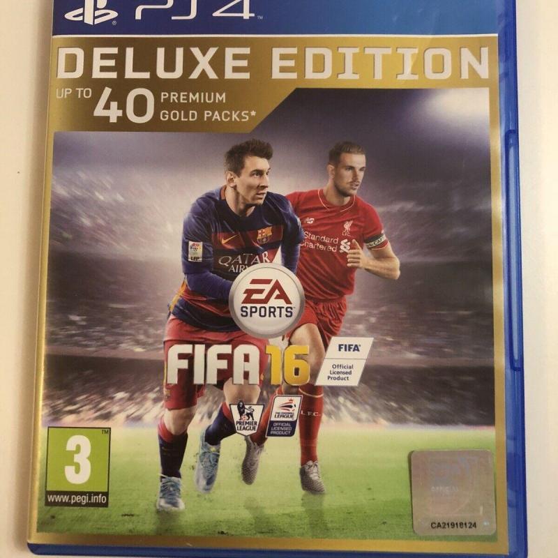 FIFA 16 DELUXE EDITION  PS4 BRAND NEW SEALED FREE UK POST WE SHIP WORLDWIDE