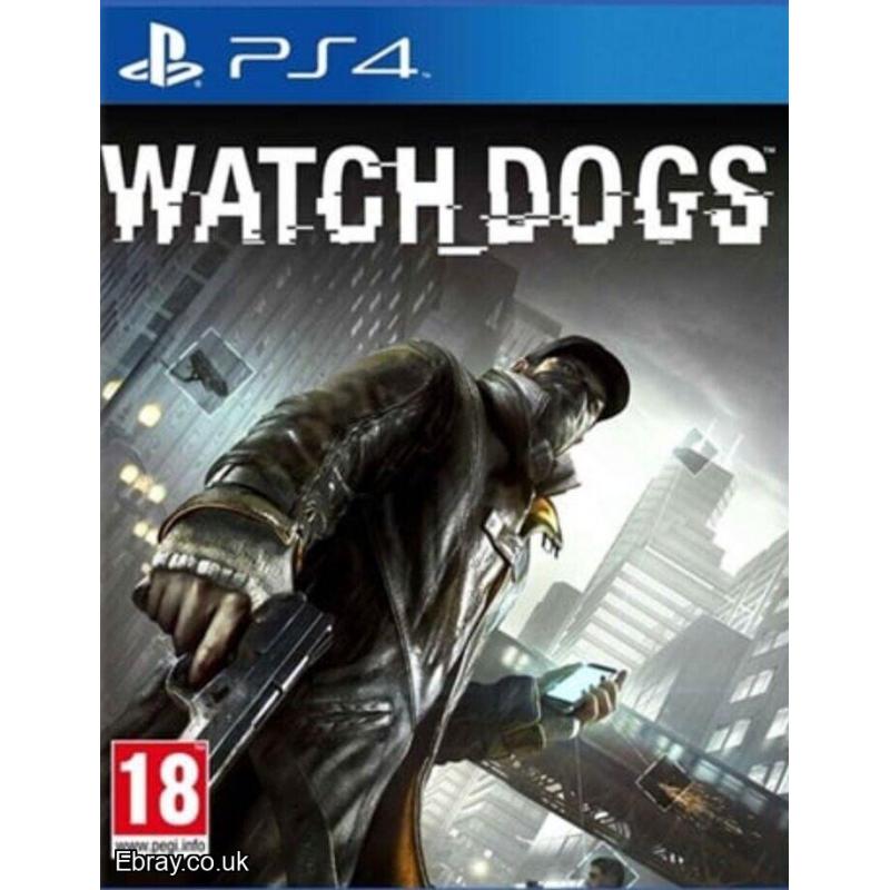 WATCH DOGS  PS4 BRAND NEW SEALED FREE UK POST CHEAPEST VIDEO GAMES ONLINE WE SHIP WORLDWIDE ONLY £12.99