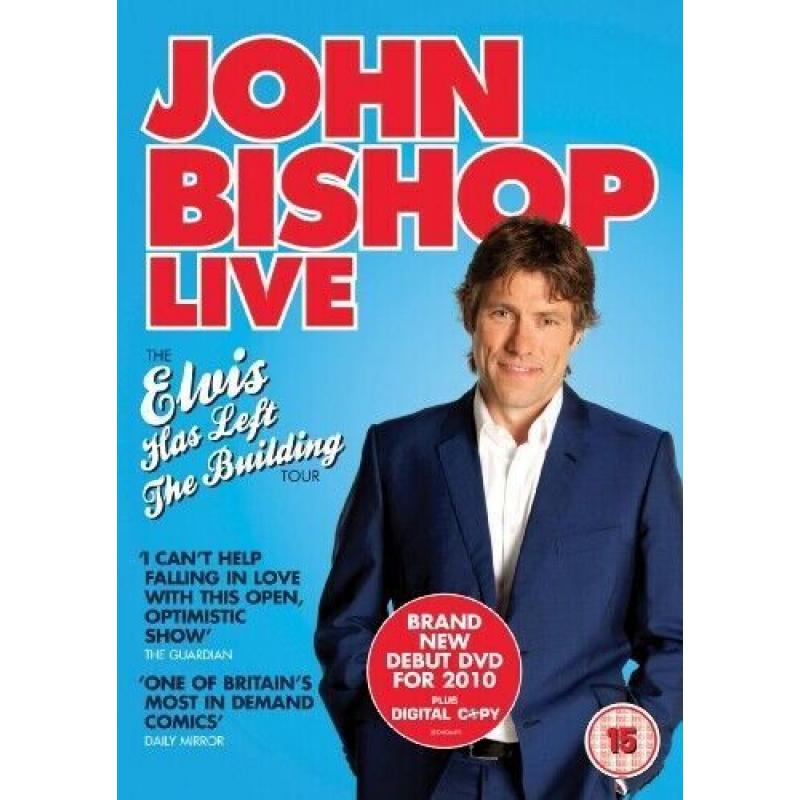 JOHN BISHOP LIVE THE ELVIS HAS LEFT THE BUILDING TOUR USED LIKE NEW