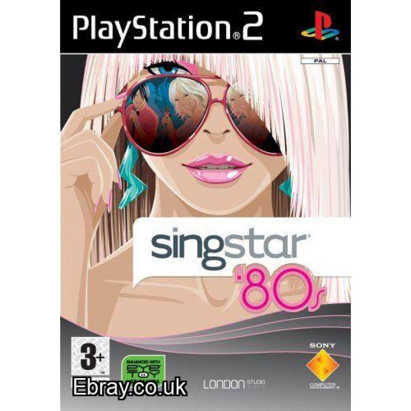 PS2 SINGSTAR 80,S  GAME   BRAND NEW SEALED FREE UK POST CHEAPEST VIDEO GAMES ONLINE WE SHIP WORLDWIDE ONLY £7.99