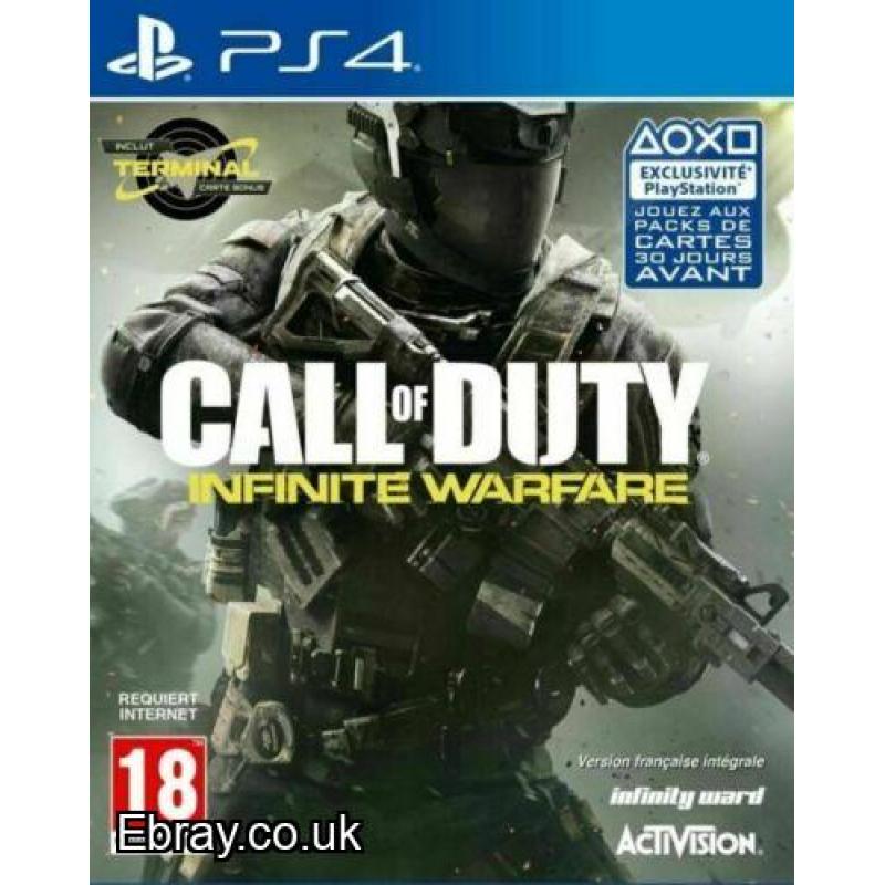 CALL OF DUTY INFINITE WARFARE PS4 BRAND NEW SEALED FREE UK POST CHEAPEST VIDEO GAMES ONLINE WE SHIP WORLDWIDE ONLY £11.99