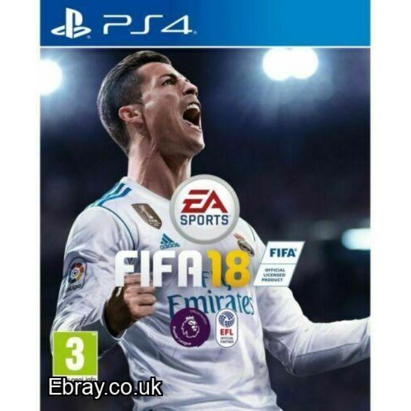 FIFA 18 PS4 BRAND NEW SEALED FREE UK POST CHEAPEST VIDEO GAMES ONLINE WE SHIP WORLDWIDE ONLY £4.99