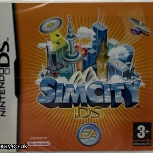 NINTENDO DS GAME SIMCITY NEW FACTORY SEALED VERY VERY RARE GAME FOR CONDITION COLLECTORS