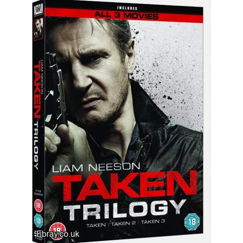 Taken Trilogy - Taken / Taken 2 / Taken 3 [DVD] New Sealed - Liam Neeson DVD BRAND NEW SEALED
