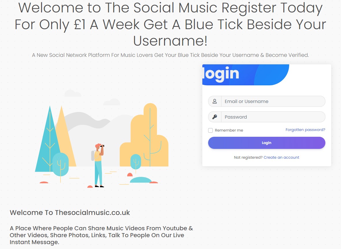 https://thesocialmusic.co.uk/ homepage advert